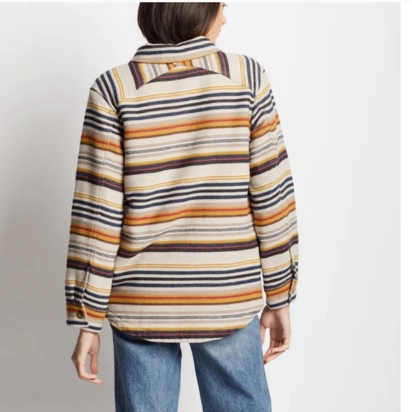 Pendleton Wildwood Stripe Fleece Lined Shirt Jacket-Shacket - Picture 2 of 4